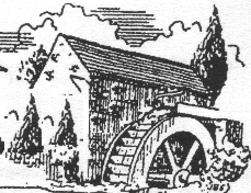 sketch of water mill
